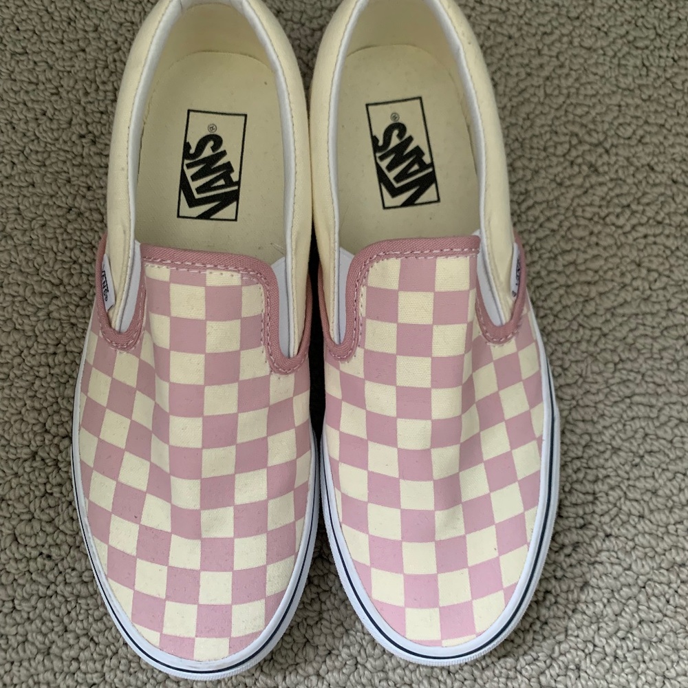 Pink Checkered Vans